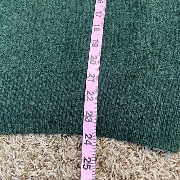 Vero Moda Dark Green Sweater O Neck Blouse Fits Large Alpaca Wool Blend Pullover - Picture 8 of 13